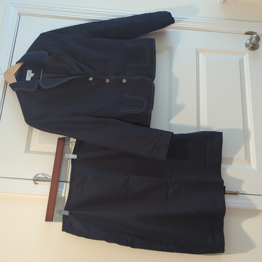 Elegant Navy Women's Dress Suit W18L25 Jacket P2P 23 L23